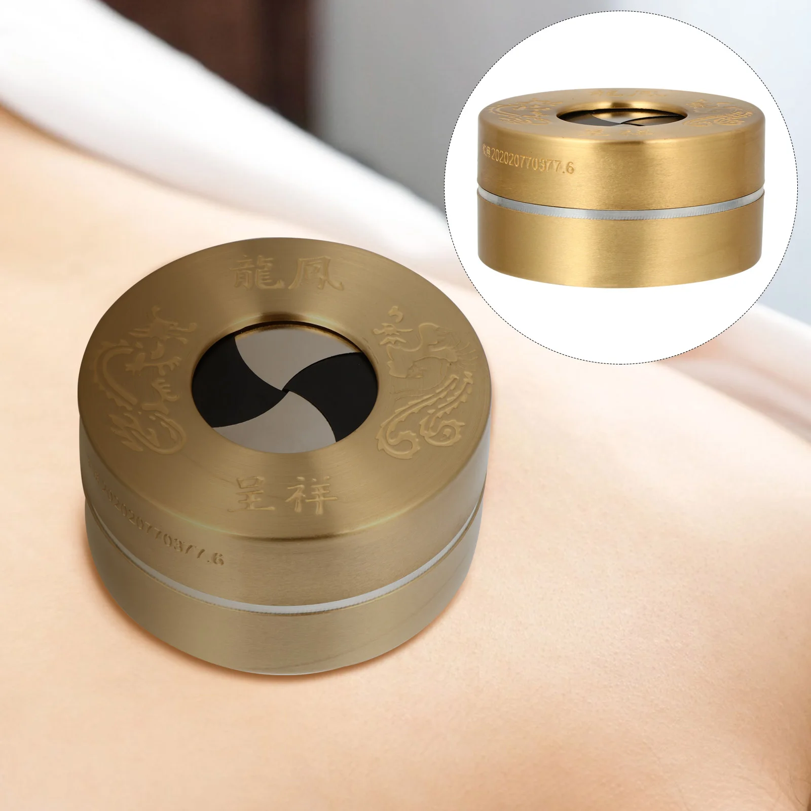 Moxibustion Box Moxa Purifier Stick Holder Smokeless Cover Pot Burning Tool Burner Thermostat Pure Copper