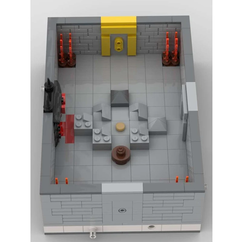 418pcs MOC Modular Basement room 1 Isaaces Modular Buildings Assemble Building Blocks Christmas Gift Educational