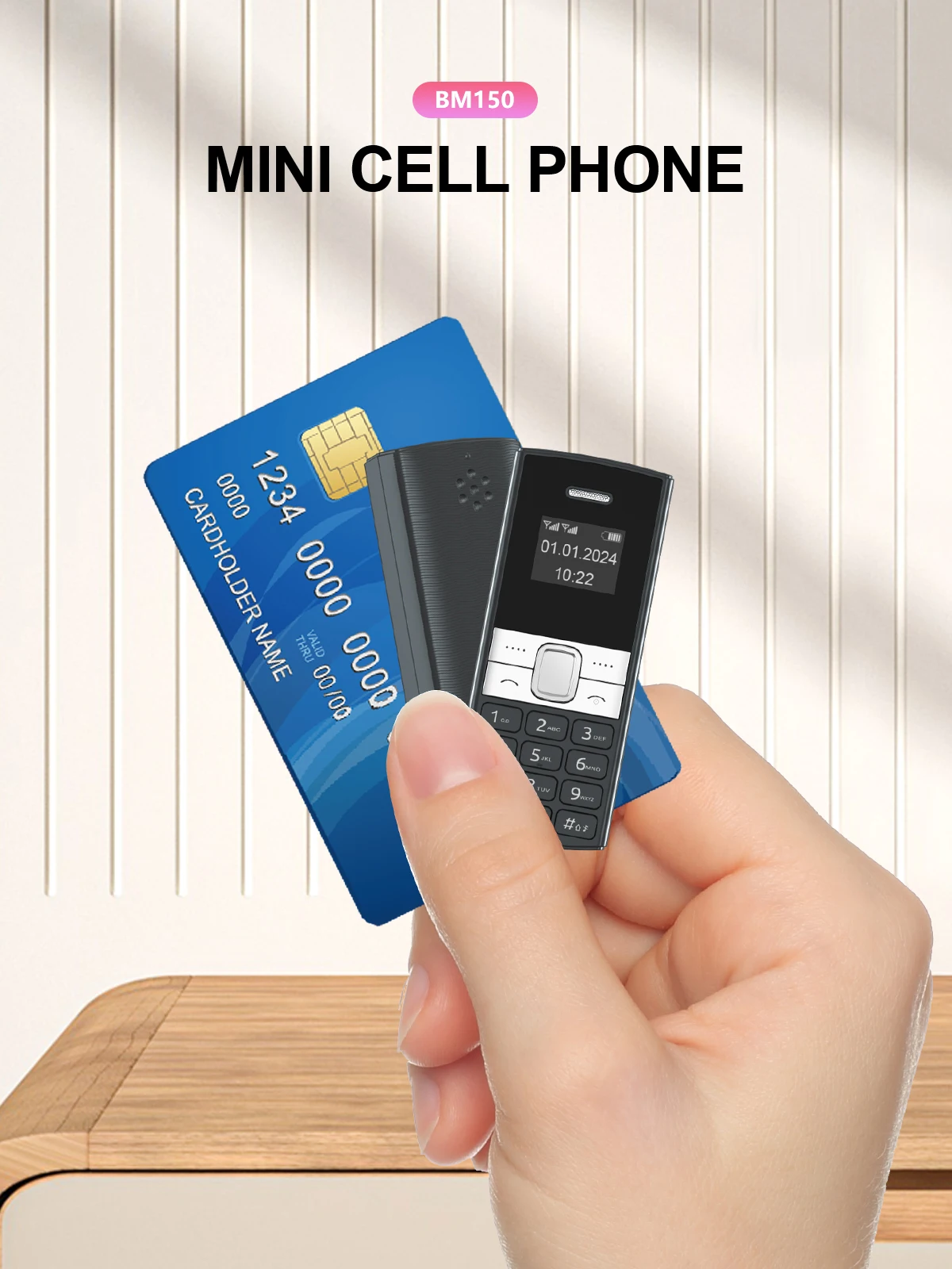 SERVO BM150 Dual SIM Mini Mobile Phone Magic Voice Bluetooth Dialer Speed Dial Call Recording Little Mobile Cellphone for Backup