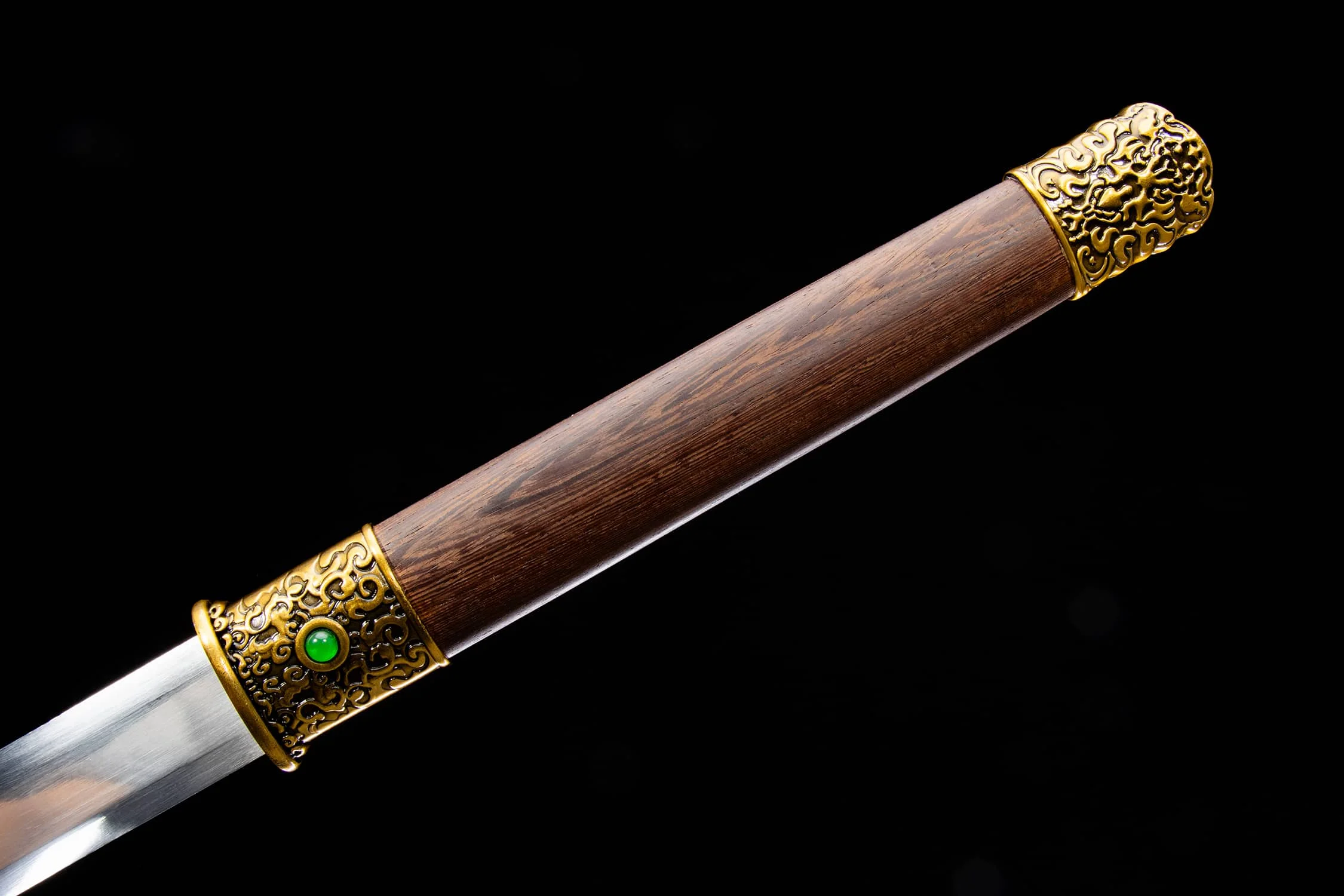 104cm Medieval Chinese samurai sword full tang Battle Preparation spring Steel Sharp Weapons Ninja Training Knight Kung Fu arts