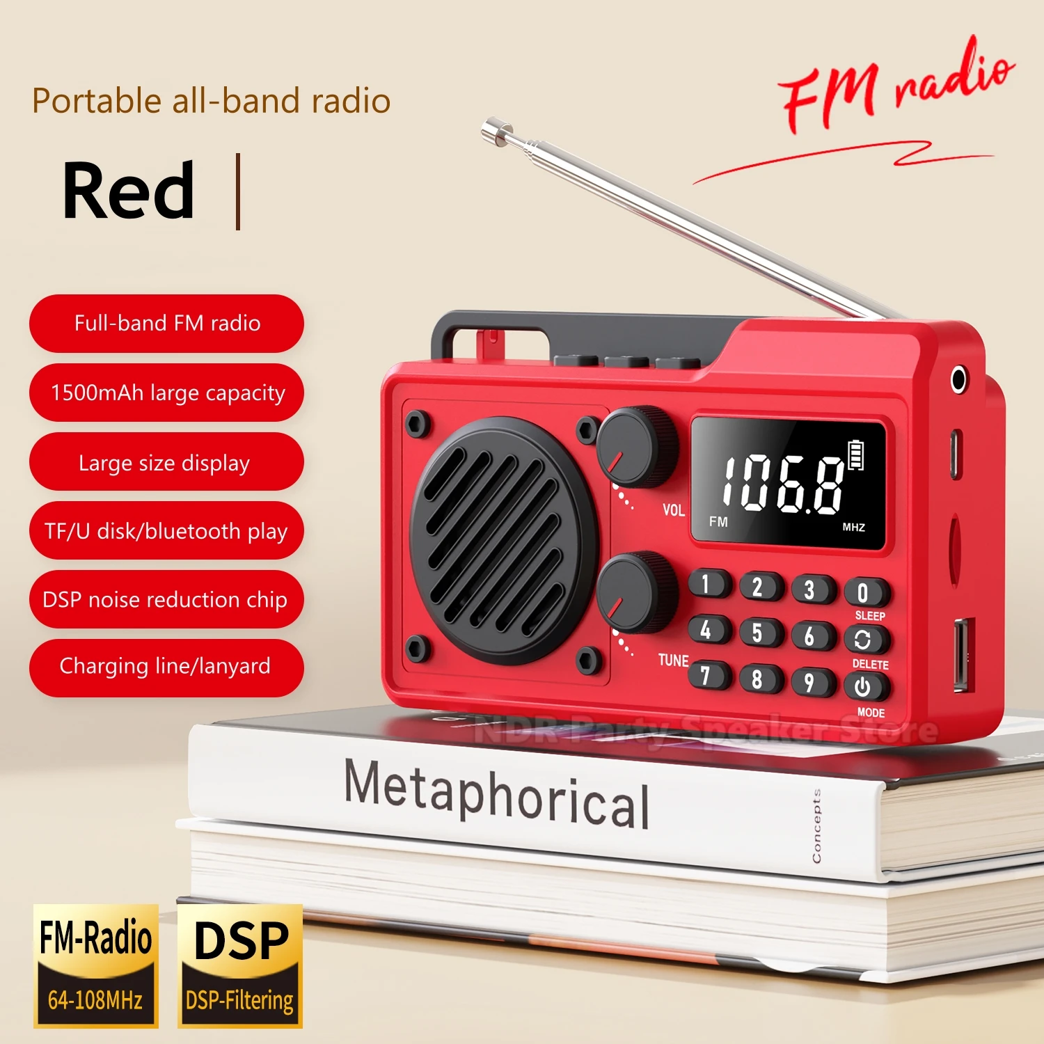 

AM FM SW Радиостанция Трансляционное оборудование Цифровой мини-маленький карманный стереоплеер Дизайн Портативные беспроводные Bluetooth-колонки