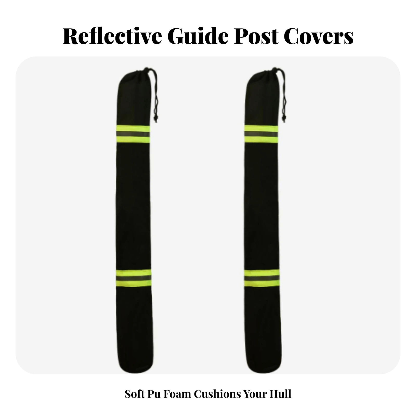 2 Pieces Boat Trailer Guide Rod Cover Heavy-Duty Boat Trailer Guide Pole Cover Safeguarding Comfortable for Docking
