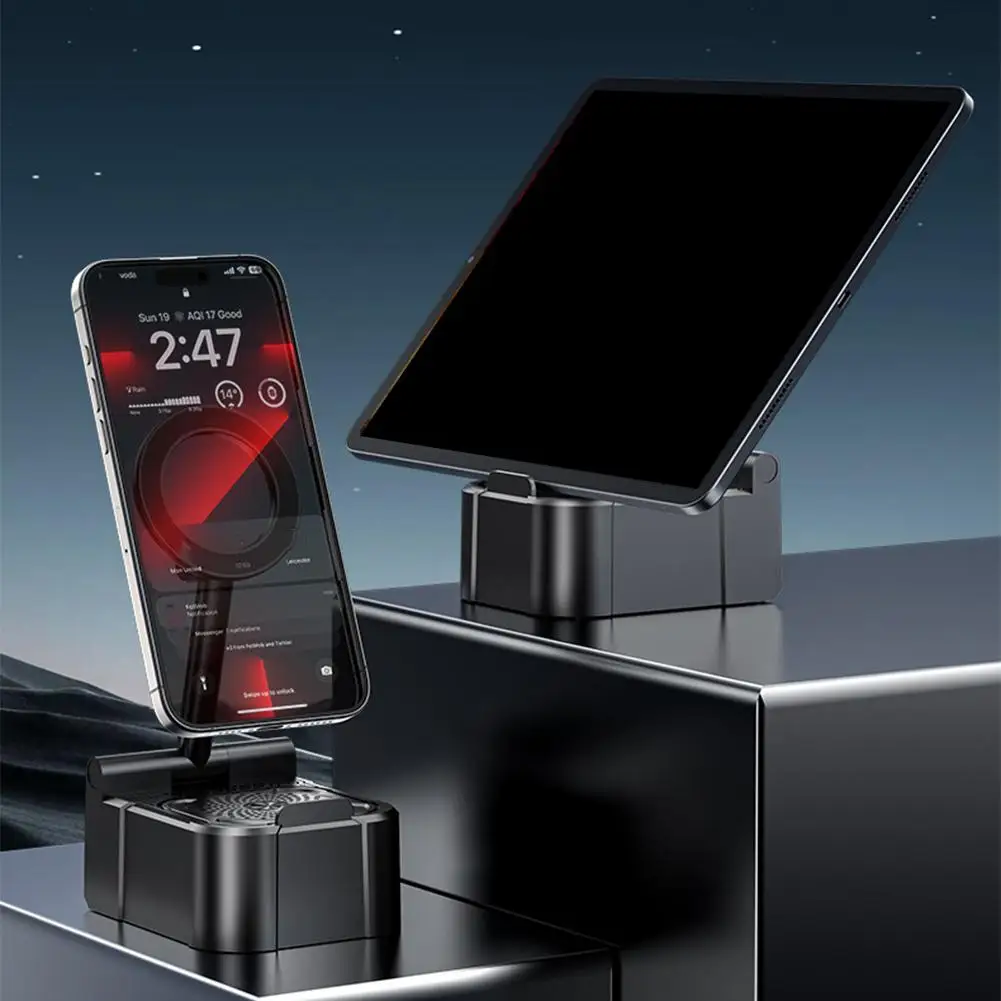 

3 IN 1 Mobile Phone Holder Bluetooth Speaker Power lazy 360° Rotatable Streaming Desktop Live Person Holder Stand Foldable F1L7