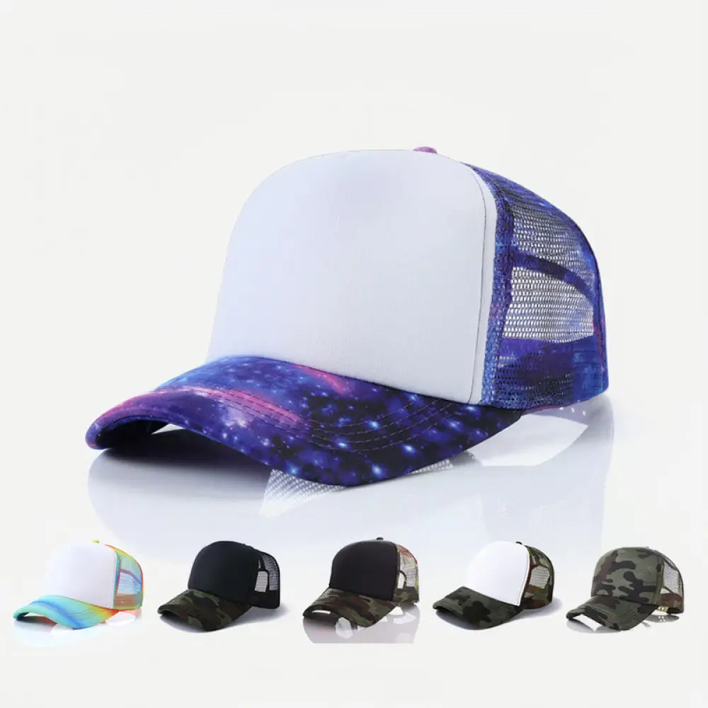 Lightweight Breathable Mesh Trucker Hat Adjustable Sponge Baseball Cap For Men Women Summer Outdoor Sports Sun Shade Hat view 5