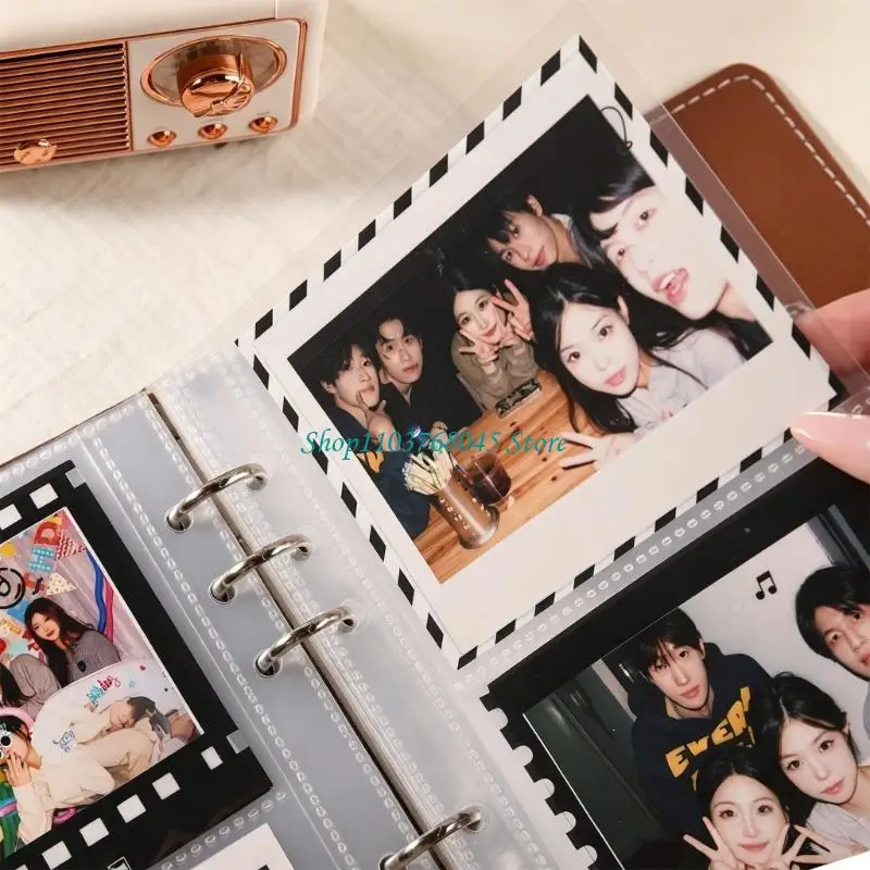 R53F Photo Organizers Album with Sleeves 25Pcs Inner Page 100 Pocket Binder Album
