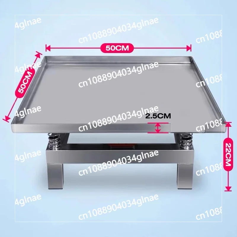 50x50CM Concrete Vibrating Table Vibration Test Bench Test Block Vibration Platform Stainless Steel Mini Vibration Table 220V