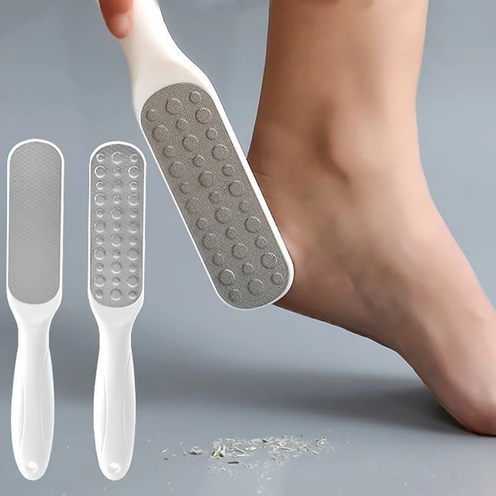 2Pcs Foot Scrubber Two-sided Scrub Remove Dead Skin Foot Care Tools Smooth Calluses Professional Pedicure Rasp Hand Foot File