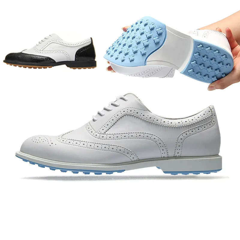 Golf Shoes Men Unisex Golf Shoes for Women Waterproof Breathable Non-slip Shoes Men\'s Sports Sneaker Zapatos Golf Hombre Leather