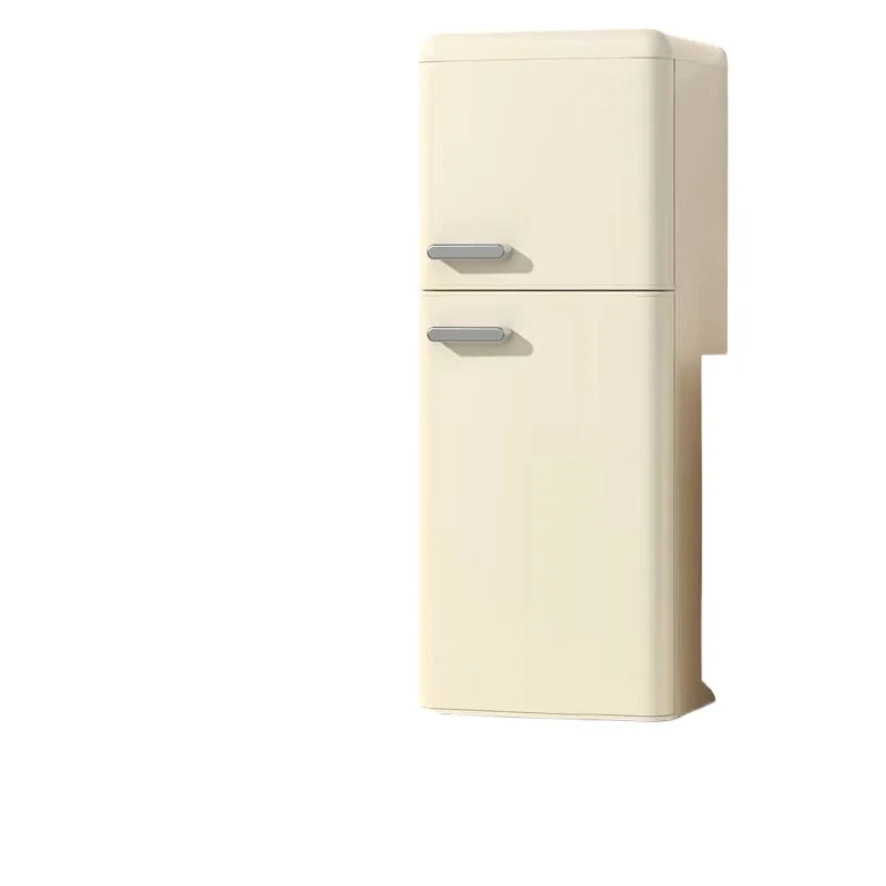

Refrigerator retro single door double door small household kitchen refrigerated and frozen