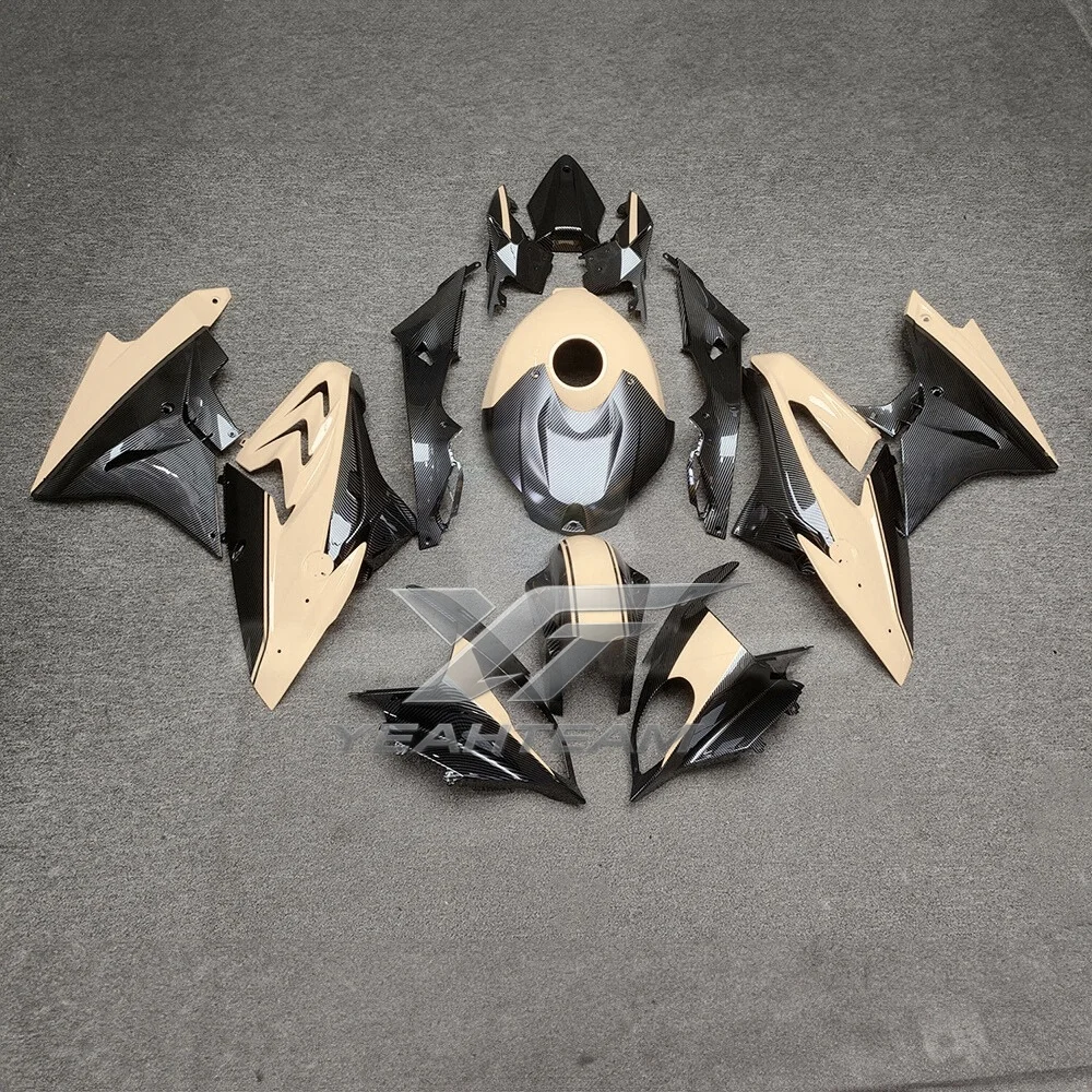 For BMW S1000RR 2017 2018 Custom Painted ABS Fairings Kit Injection Mold Superbike Motorcycle Bodywork Carbon Fiber Look