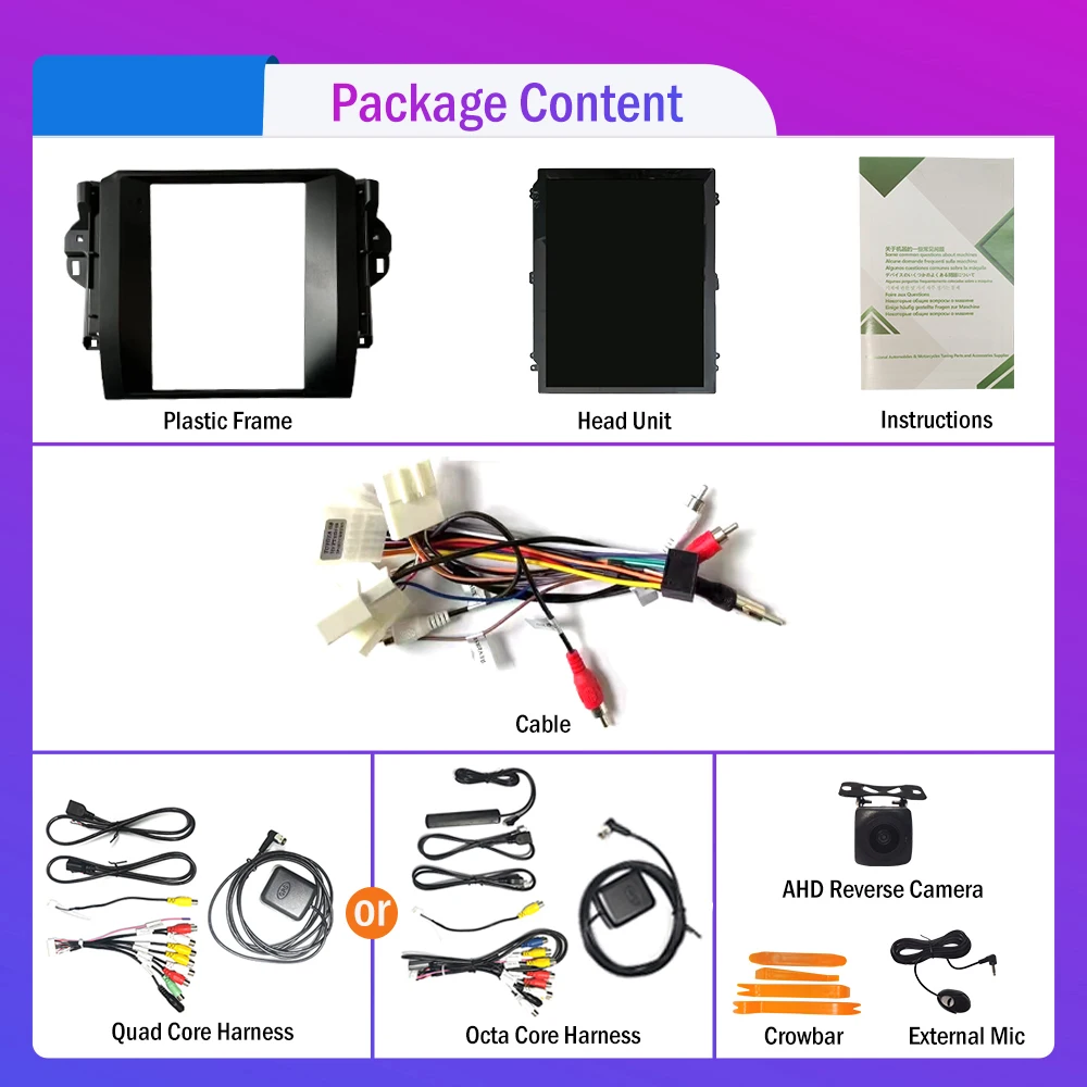 

9.7 Inch Tesla Style 2 Din Android Car Radio For Toyota Fortuner Vigo 2016 Stereo Car Multimedia Video Player DVD GPS Navigation