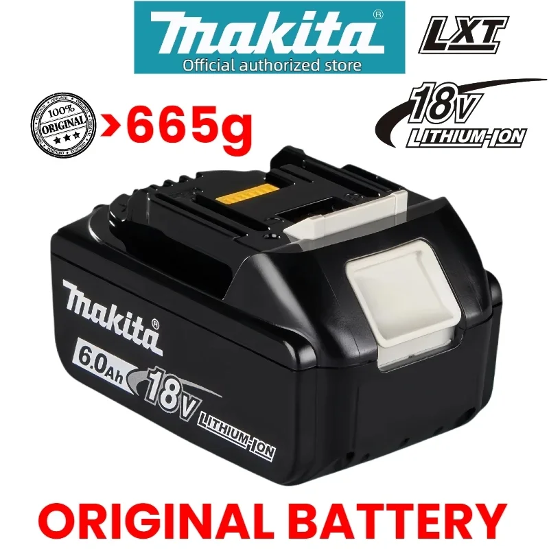 

2025 New Makita Battery 18V 6.0Ah Lithium Ion✅for Makita 18v Battery BL1850 BL1830 BL1840 BL1860B LXT400 Rechargeable 18650