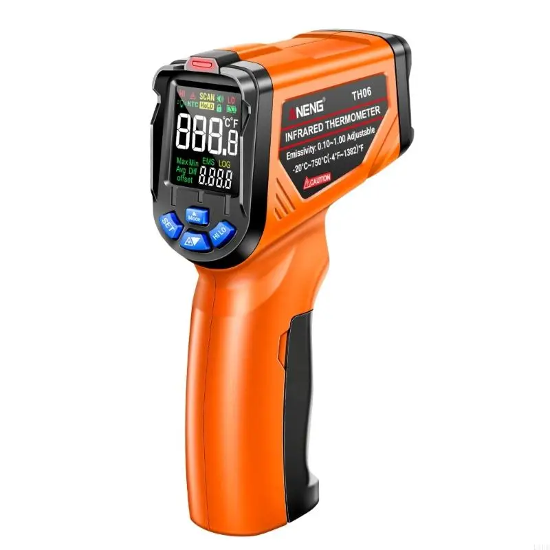 L1EE Industrial Temp Detector-Sensor Digital Infrared-Laser Thermometer Non-Contact -20℃~750℃/-4℉~1382℉ Temperature-Gun