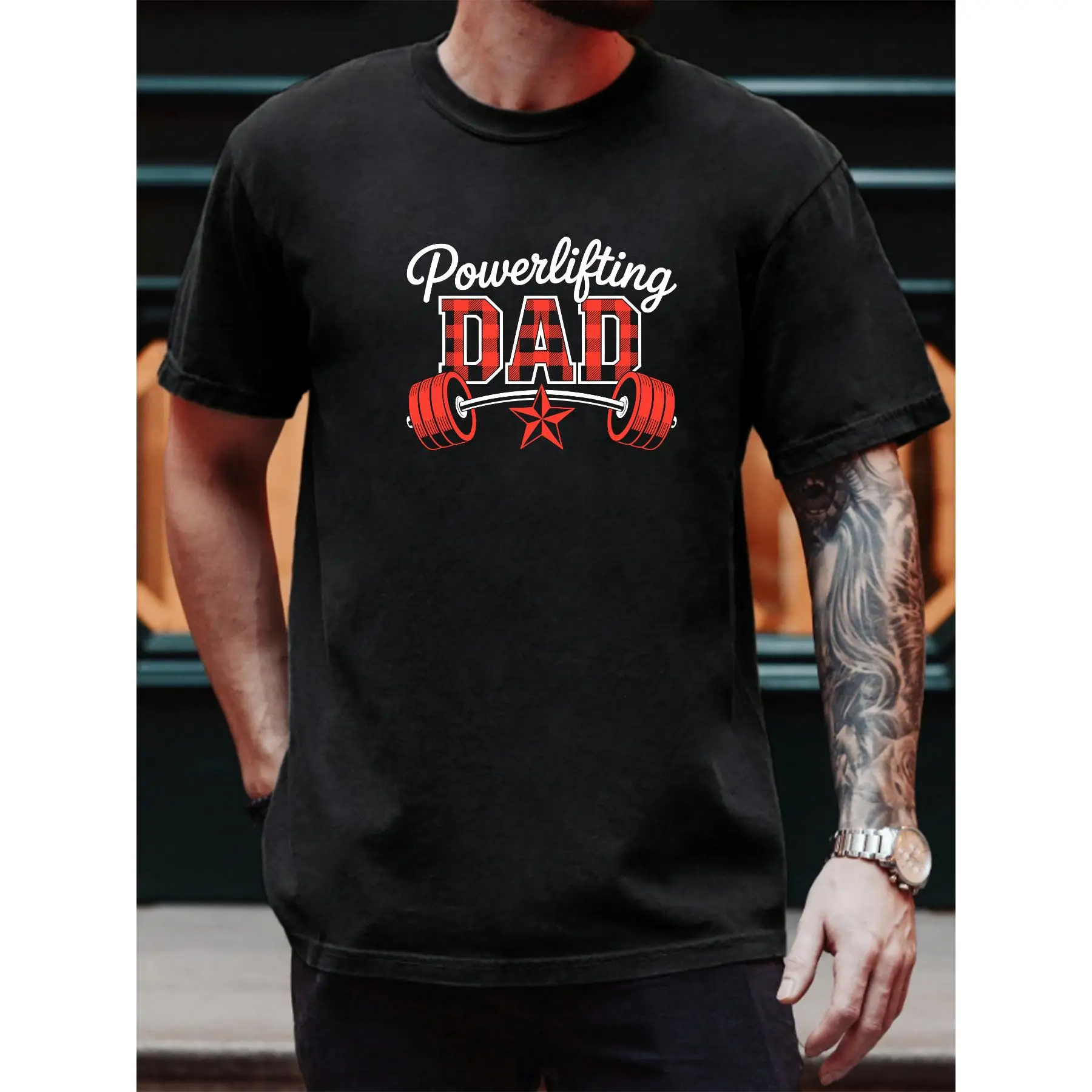 

Powerlifting Dad: Unleash Your Inner Hulk with This Fun - Loving Fitness Tee