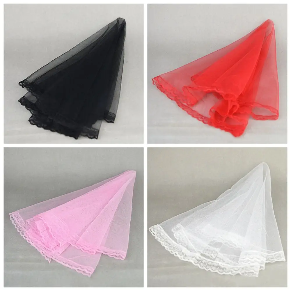 

Dolls Accessories Headwear Doll Veil Bridal White Doll Lace Veil Headdress Long Doll Wedding Veil DIY Toys