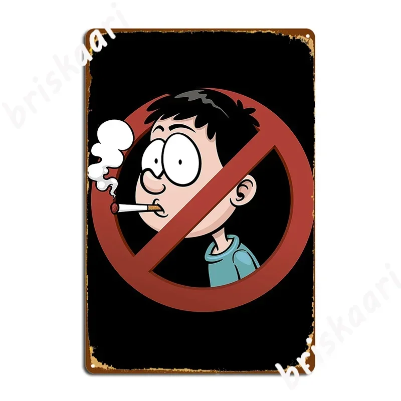 No Smoking Cigarettes Vector Metal Plaque Poster Plaques Retro Club Bar Wall Cave Tin sign Posters