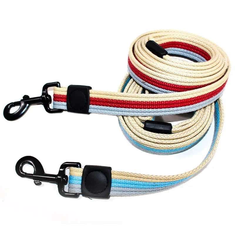 Pet Puppy Small Medium Big Dogs Pet Canvas Towing Leashes Extended and Thickened Traction Rope for Walking Training Lead