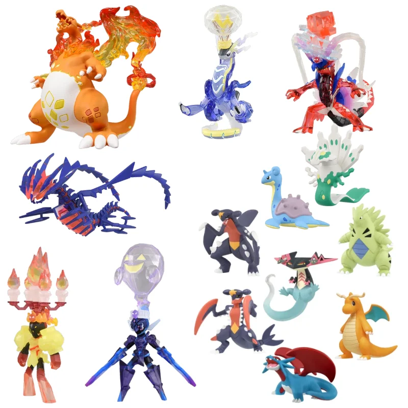 

TAKARA TOMY Dragon Type Pokemon Figures Tyranitar Dragapult Dragonite Gengar Giratina Model Pokémon Gift Anime Child Toy