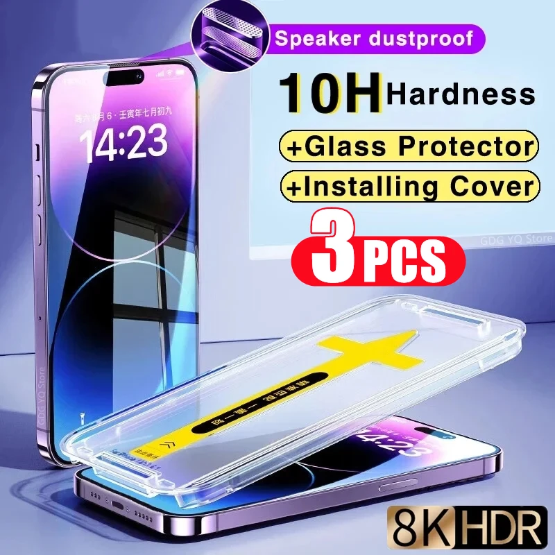 3 Stuks 8K High-End Eenvoudig Installatie Gehard Glas Voor Iphone 15 13 12 11 14 Pro Max Mini Xr Xs 15 Plus Privacy Screen Protector