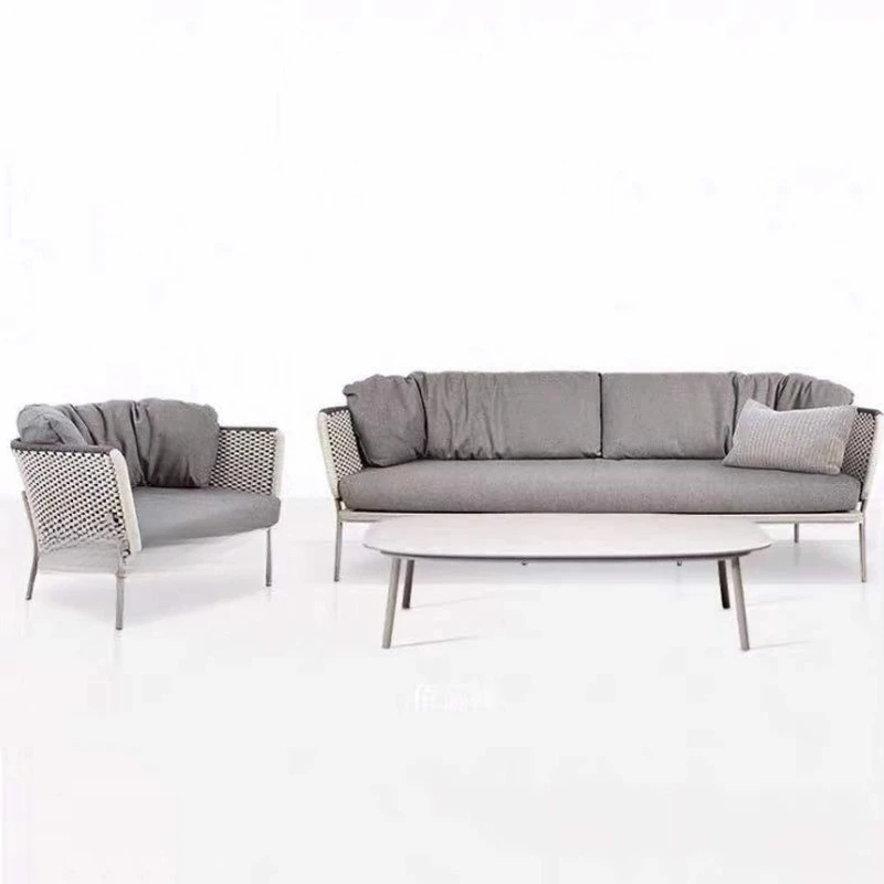 Outdoor rattan furniture Balcony table and chair combination, living room Hotel outdoor leisure