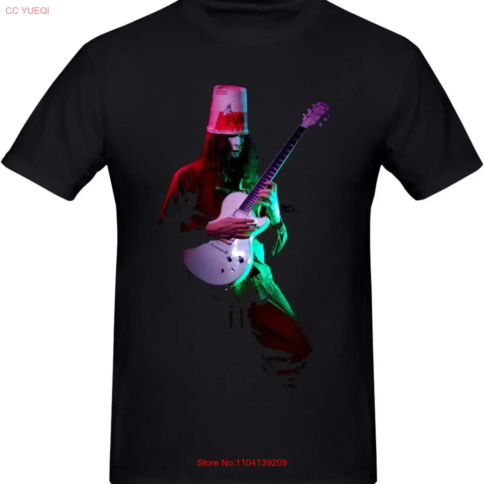 Buckethead Men's  T Shirt Print Outdoor vintage Washed Stylish Top For Everyday Wear streetwear Stretched Unisex Casual homme