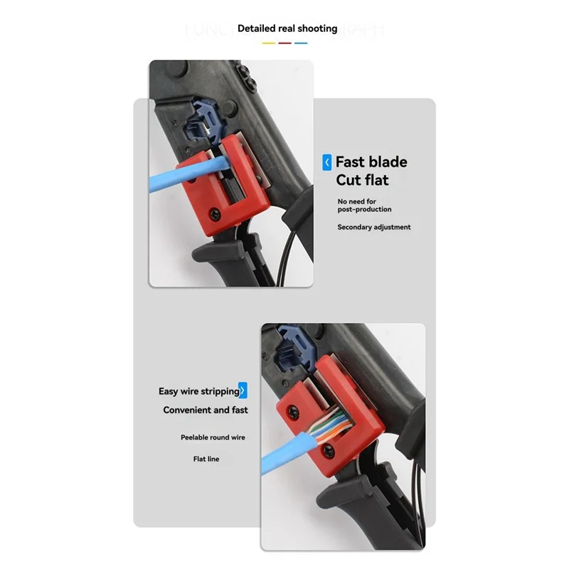 A25F-Strumento per crimpare e crimpare RJ45 RJ11 Strumento per crimpare con spelafili TAA(RJ4511TOOL)
