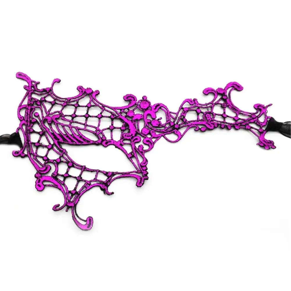 

Queen Venice Mask Lace Eye Mask Party Supplies Hollow Out Cosplay Prom Props Makeup Half Face Mask Halloween