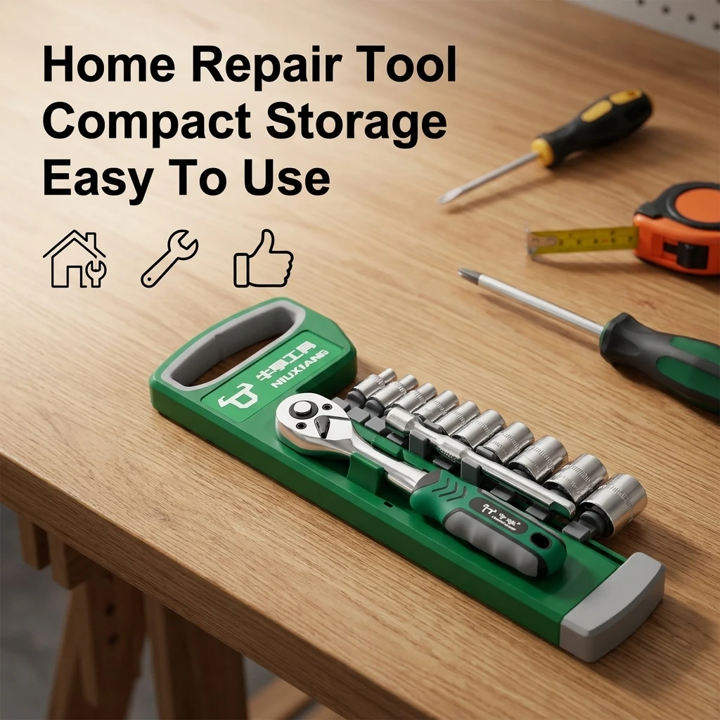 1/4 Inch Ratchet Socket Wrench Set Combination Motorcycle Car Repair Hand Tools Spanner Sleeves Head Auto Repairing Kit