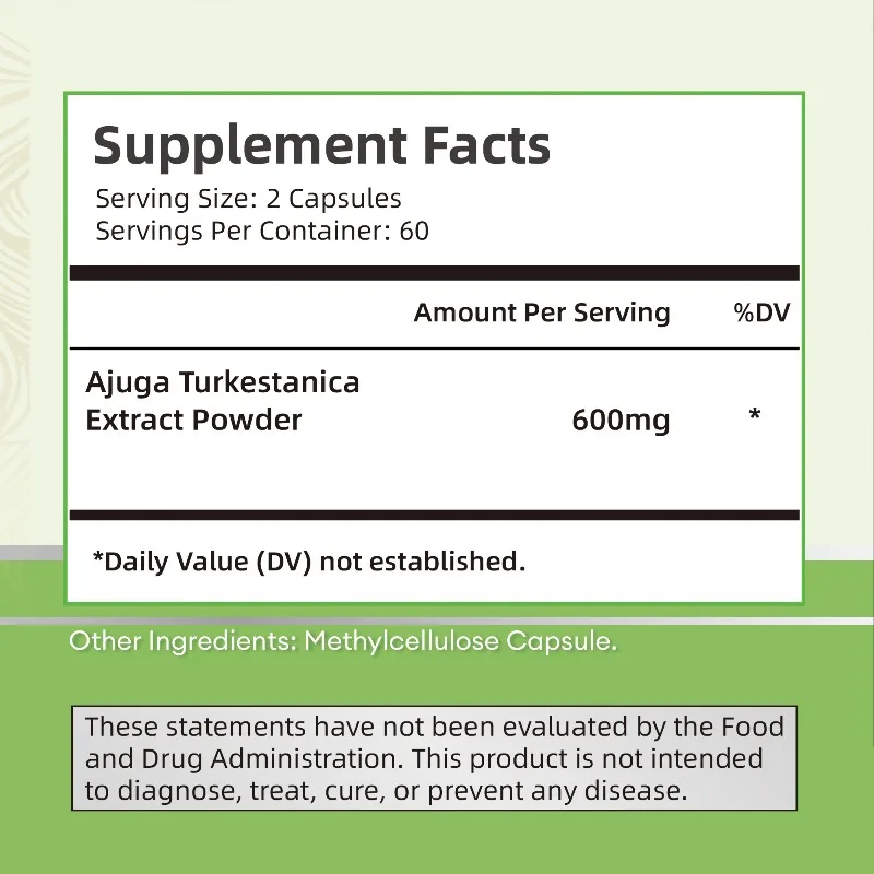 Turkesterone Supplement - Dietary Supplement, Promotes Muscle Growth and Recovery, Improves Endurance, Boosts Vitality, Non-GMO