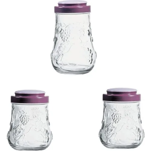 Pasabahce Garden Glass Jar-Jar of Rations 3'lü Set