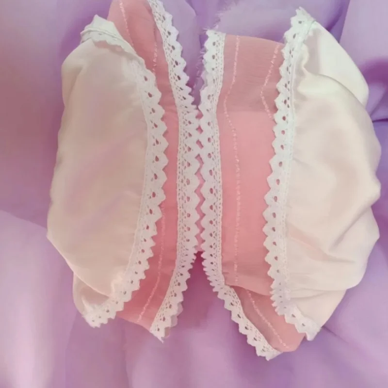 Man's Silky Bondage Briefs Silky Touch Soft Double ended Sheath Lace Ruffled Panties Private FKK Party Costumes Handmade 