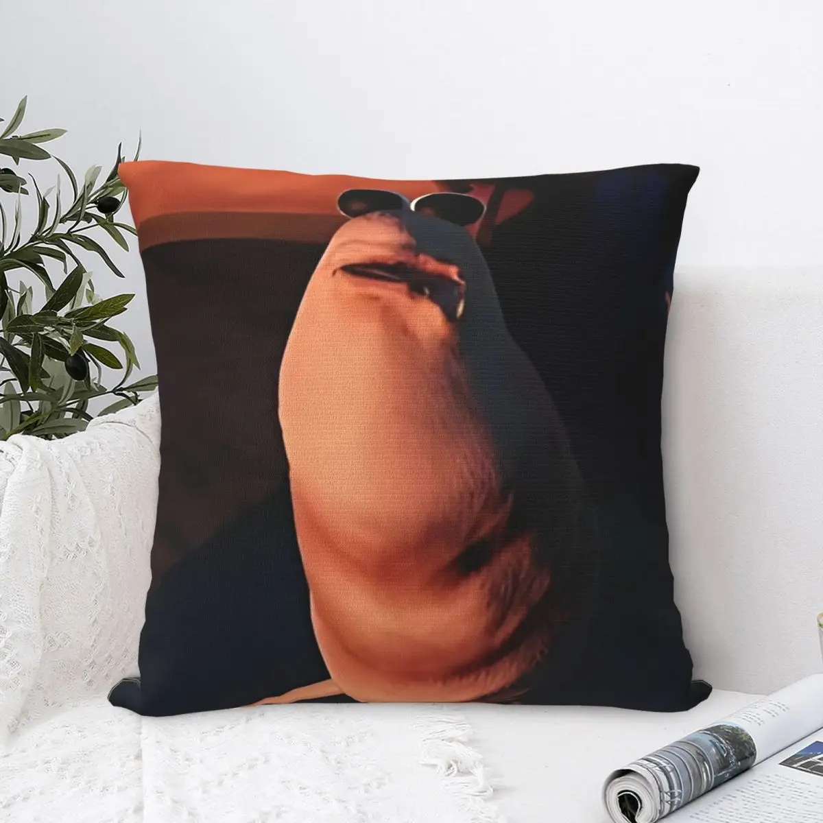 Marcus The Worm Trending Pillowcase Double-sided Printing Polyester Cushion Cover Decorative Pillow Case Cover Home Zipper 40*40