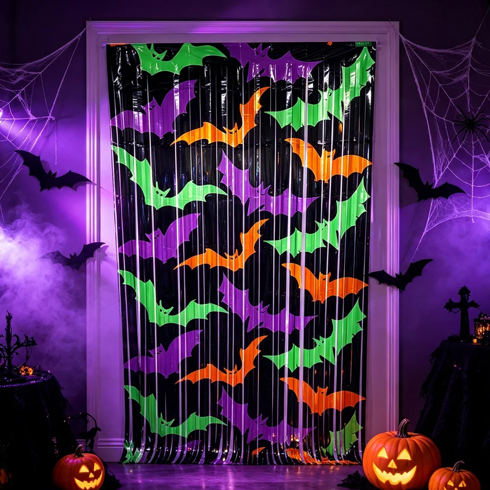 Halloween Foil Fringe Curtain - đánh giá và giá Wedding Backdrop Curtain