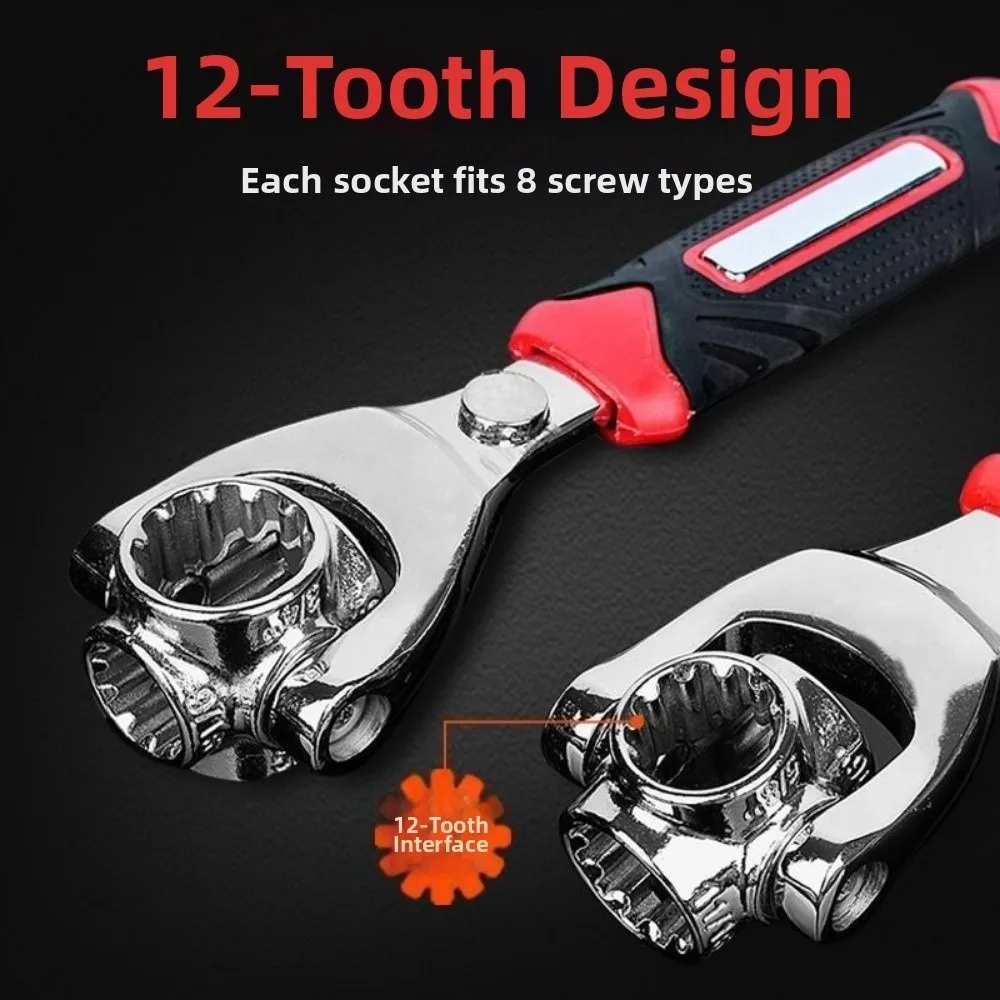 360° Rotating 52-in-1 Socket Wrench Spline Bolts Sleeve Hand Tools Universal Ratchet Hexagonal Rotation Socket Home Maintenance
