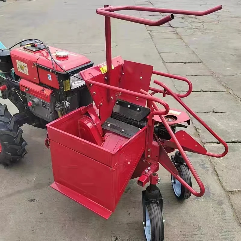 

Farm Maize Mini Corn Harvester Machine With Diesel Walk Tractor