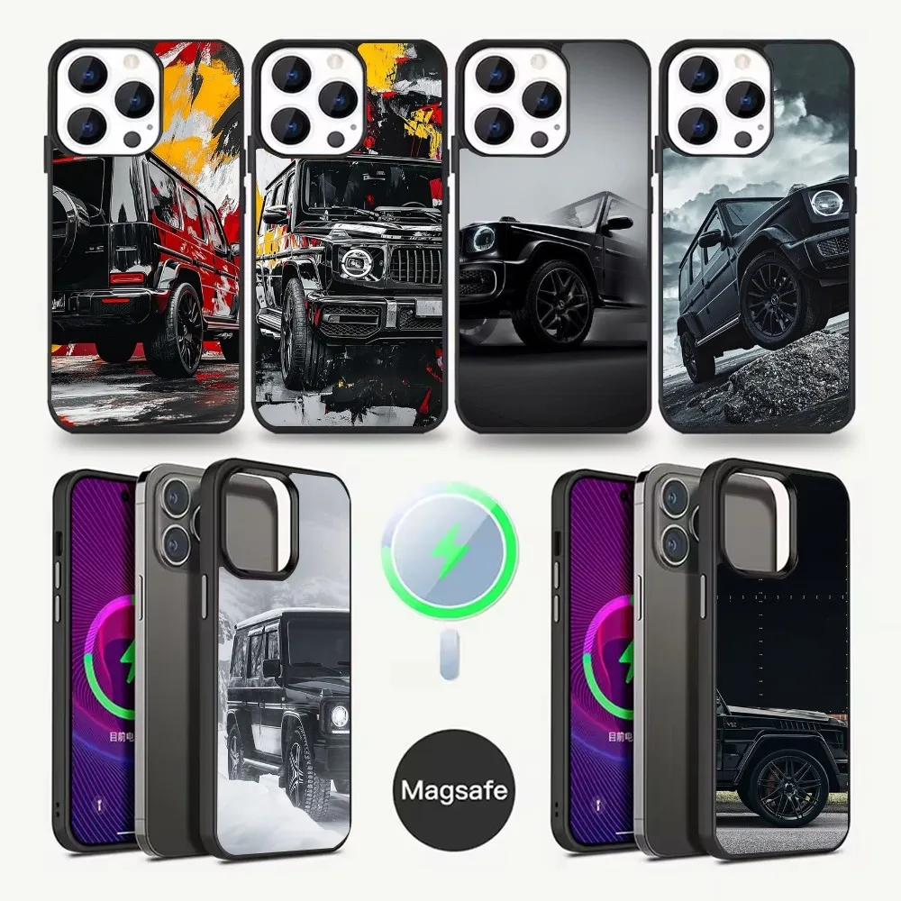 

Sports Car M-Mercedes G Phone Case For iPhone 16,15,14,13,12,11,Pro,Max,Plus,Mini,Magsafe,Magnetic Wireless Charging Case