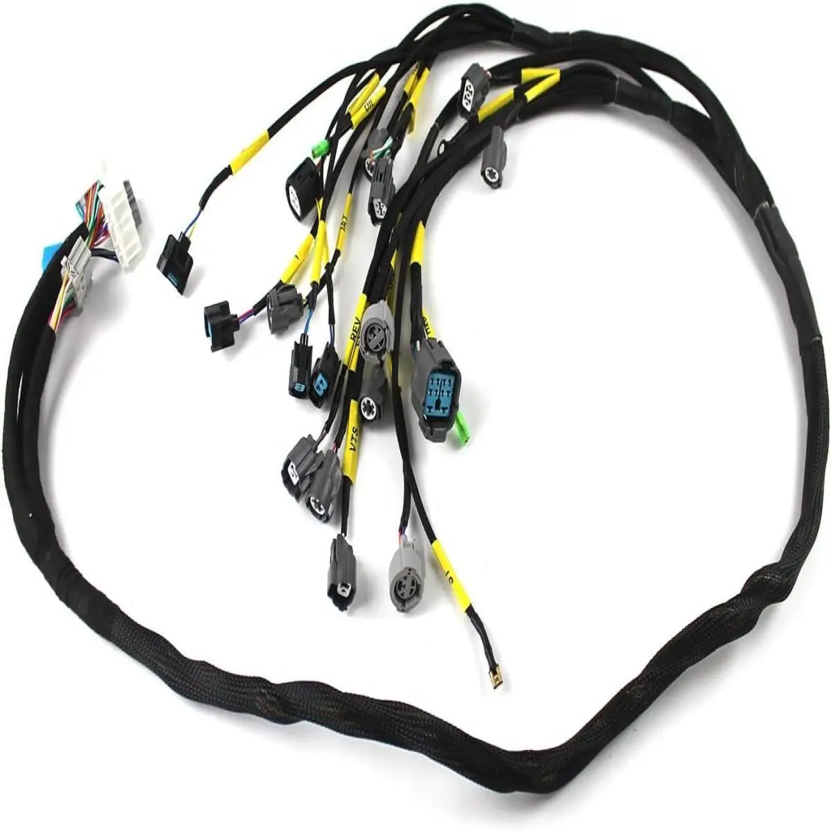 

XCWoOshop CNCH-OBD2-1 Engine Wiring Harness for B16 B18 D16 OBD2 Budget D & B-Series Fits for 1989-2000 Civic 1.6L