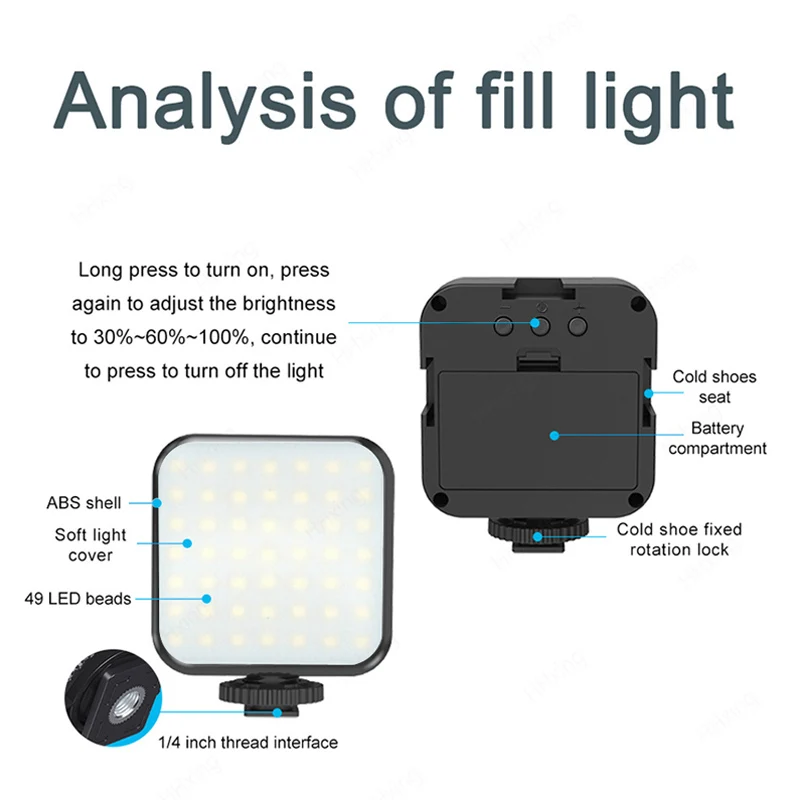 STTKGZD Led Lights Photography Lamp Live Broadcast Pocket RGB Light For Video Shooting Beauty Fill Cameras Professional Selfie image 4