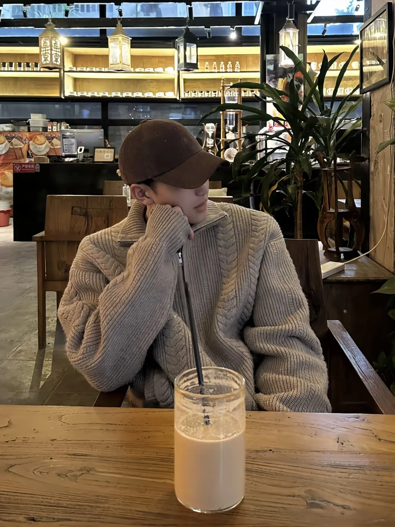 

Теплый вязаный кардиган, свитер с воротником на молнии для мужчин и женщин, зимняя одежда для отдыха из полиэфирного волокна, длинный цвет све, повседневная одежда