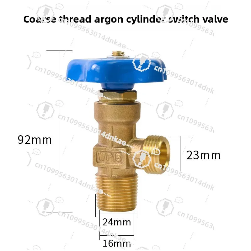 WP-15 Small Argon Cylinder Valve Argon Cylinder Bottle Head Assembly Cylinder Valve All Copper Valve Switch Safety