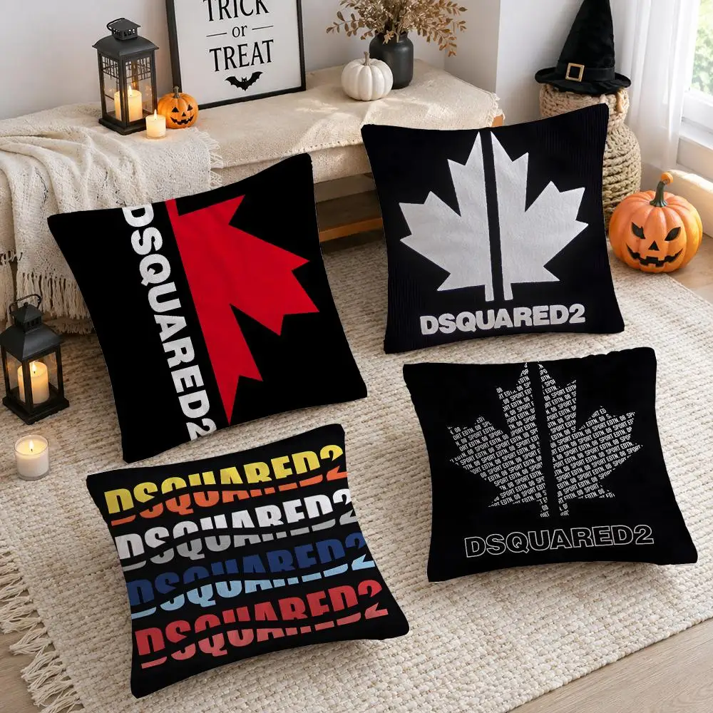 Design D-d-dsquared2S Cushion Cover Plush Decorative Pillow Case With Hidden Zipper Cutecore Room Decor For Home