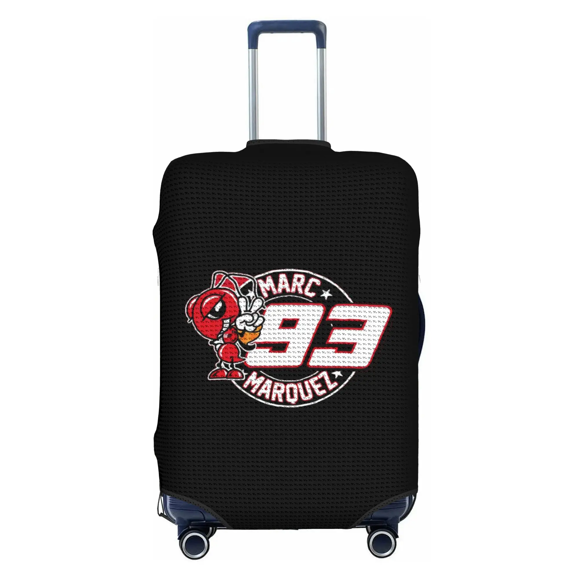 Custom 93 Marquez Luggage Cover Protector Cute Motorcycle Racing Travel Suitcase Covers for 18-32 Inch