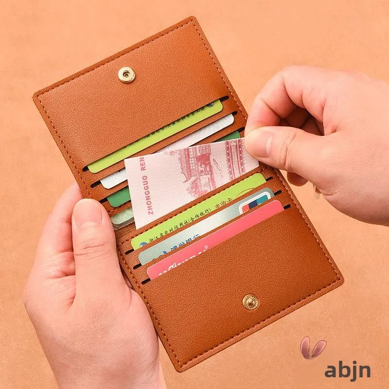 Ultra-Thin Compact Women's Card Holder Wallet Lightweight Anti-Magnetic ID Driver's License Wallet New 2026 Stylish Youthful ...