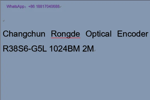 

Оптический энкодер Changchun Rongde R38S6-G5L 1024BM 2M