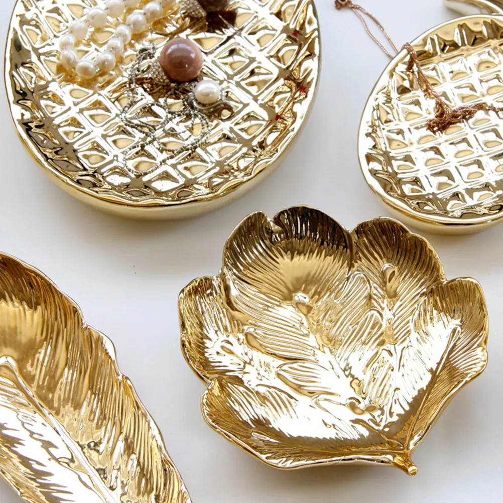 

Premium Ceramic Jewelry Tray Pineapple Design Decorative Dish for Ring Organizer Bracelet Necklace Earring Storage Decor Gift