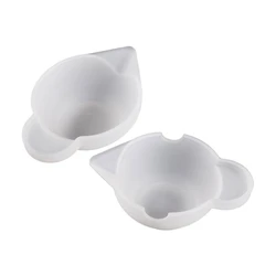 Small Silicone Mold Mixing Cup Dispenser DIY Epoxy Resin Jewelry Making Tool Measuring Cups Molds Handmade Color Modulation Tool