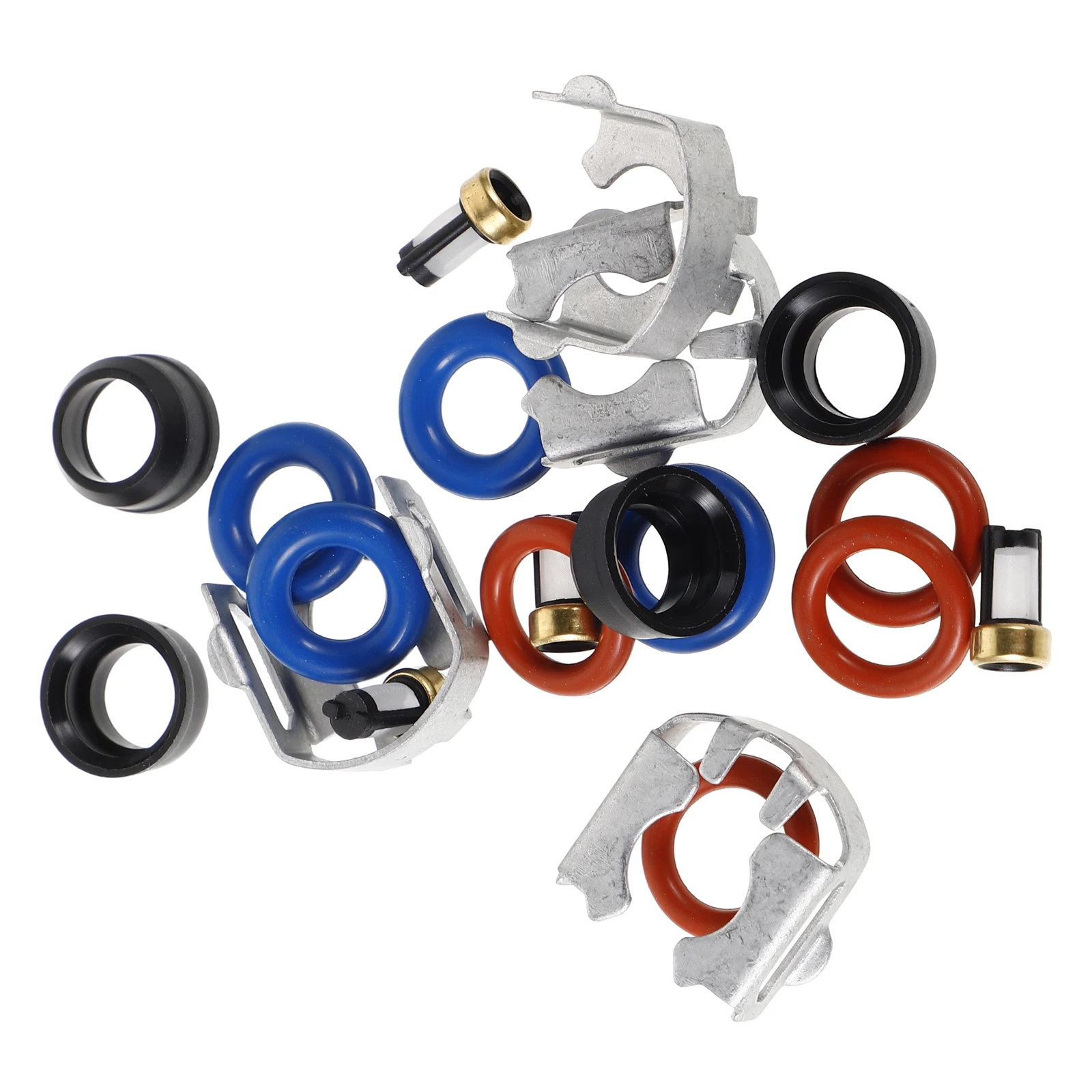 

1 Set Repair Kit Universal Seal Ring Gasket Filter Rebuild Set For Compatible Fuel Maintenance Kit Clip Replacement