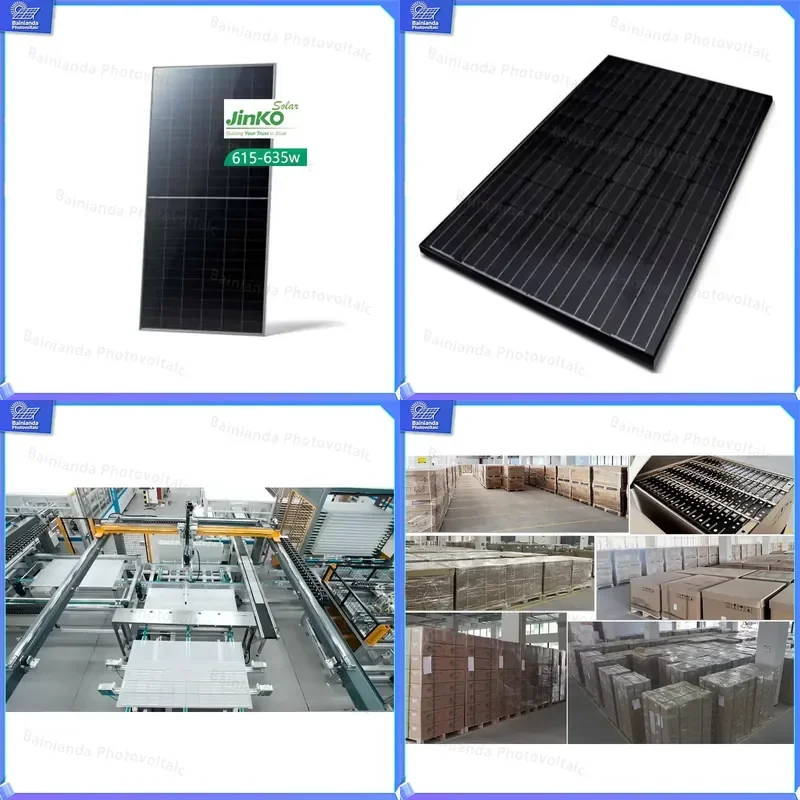 Jinko 635W High Efficiency Monocrystalline Solar Panel PV Module for Residential Commercial Rooftop Ground Mount Solar Power