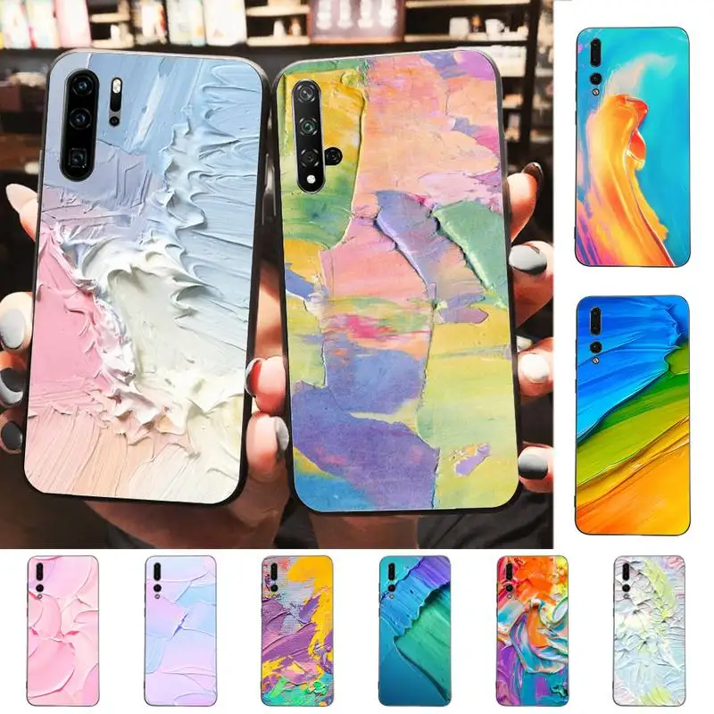 Abstract Graffiti Watercolor Painting Phone Case for Huawei P30 40 20 10 8 9 lite pro plus Psmart2019