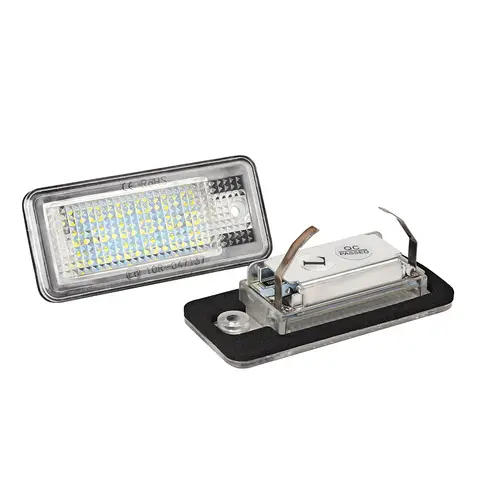 2개 에러 없는 화이트 LED 자동차 번호판 전구 액세서리 아우디 A4 S4 B6 B7 A6 C6 4F S6 A3 S3 8P A8 S8 D3 4E Q7 RS4용